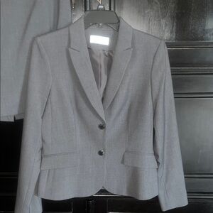 Calvin Klein Classic Gray Blazer with 2 matching skirts